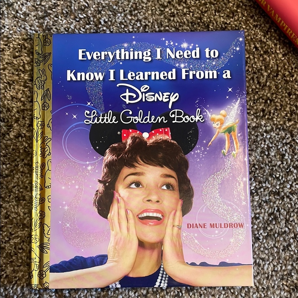 Disney Little Golden Book with Purple and Gold Cover